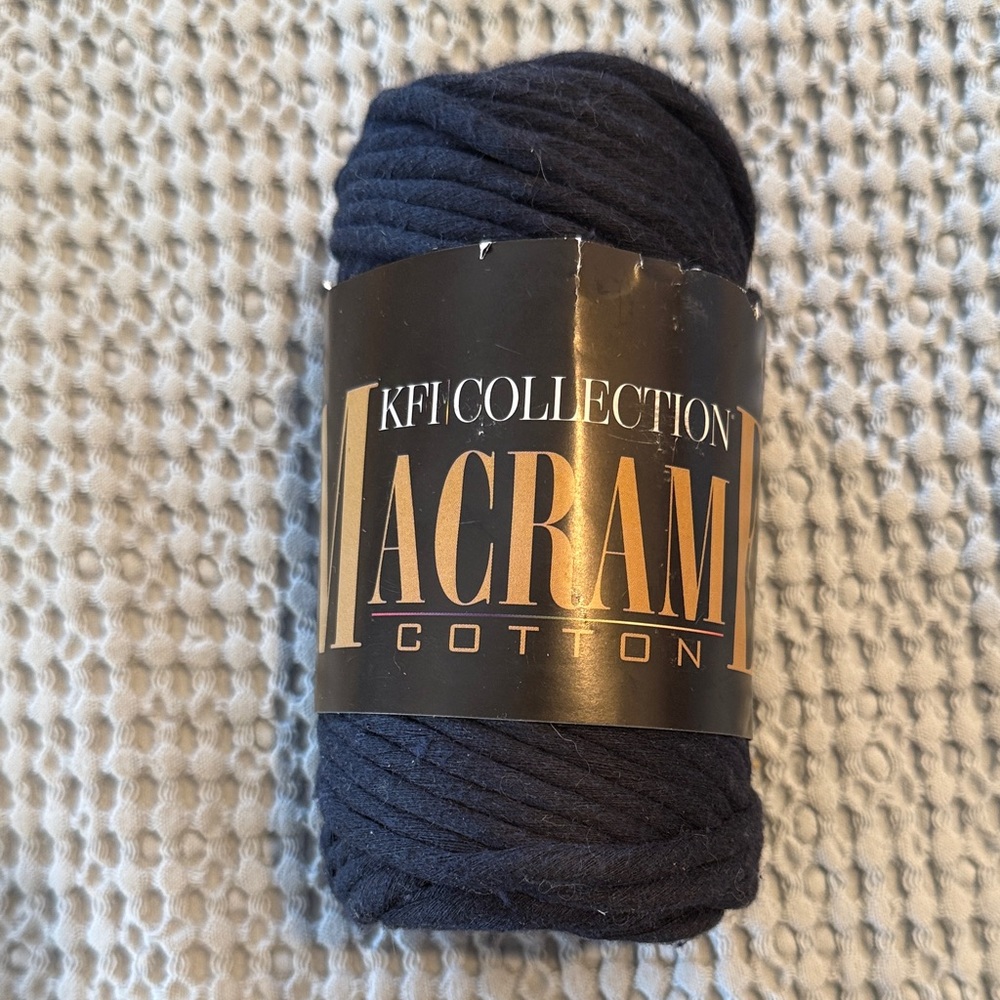 Macramé Cotton Yarn - Navy Blue